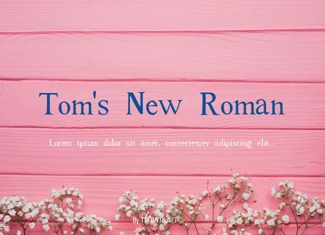 Tom's New Roman example